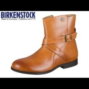 Birkenstock Collins Boots – Camel Leather Size 36 Narrow New w/Flaws